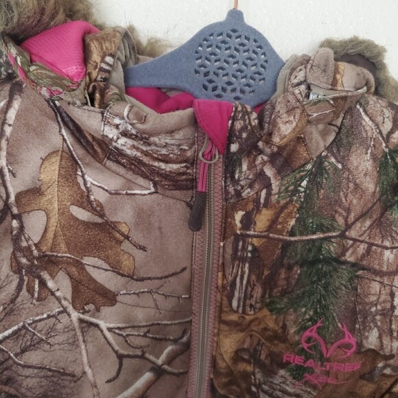 RealTree Extra Camouflage Hooded Puffer Hunting Jacket Women's Medium (3… - Picture 8 of 16
